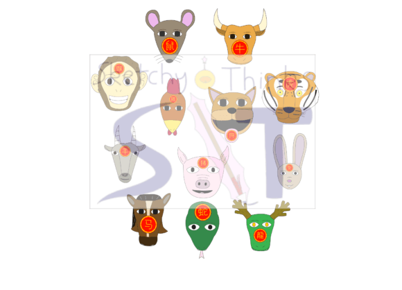 Full Animal Zodiac Pack 2024: Design Assets for Lunar New Year